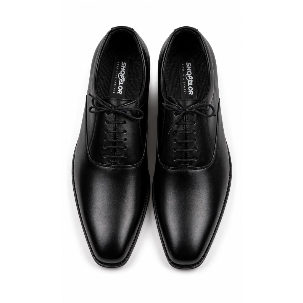 Formal SHoes Premium Black Genuine Cow Leather Oxford Shoes - Image 1
